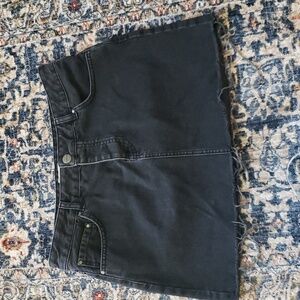 💥4/$20 Asos Black Denim Mini Skirt. Size UK 12/US 8